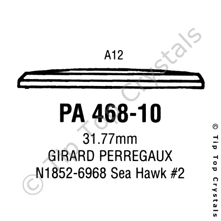 GS PA468-10 Watch Crystal