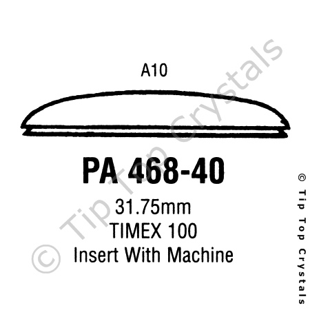 GS PA468-40 Watch Crystal