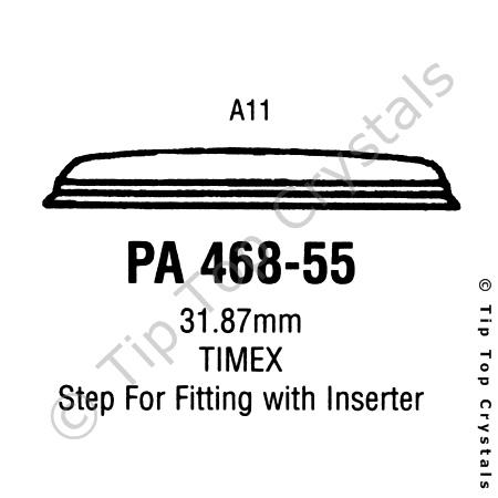 GS PA468-55 Watch Crystal