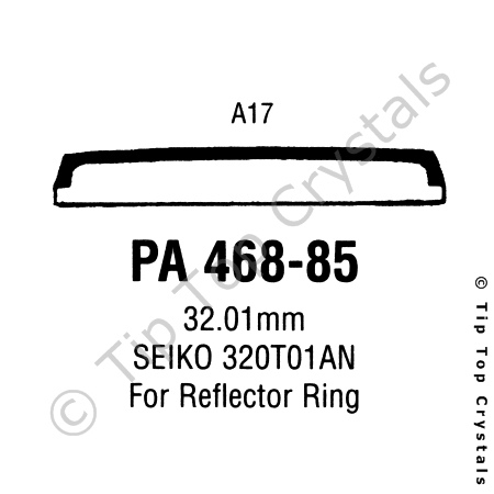 GS PA468-85 Watch Crystal