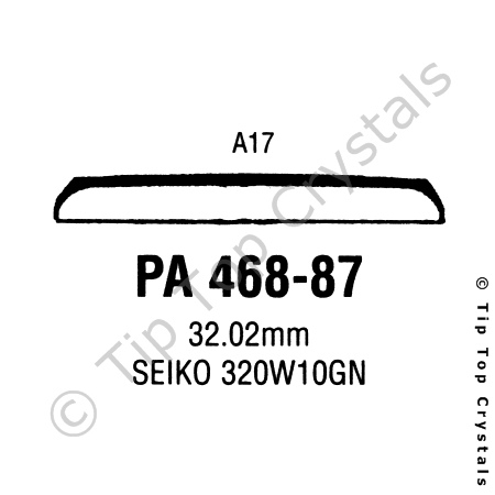 GS PA468-87 Watch Crystal