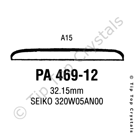 GS PA469-12 Watch Crystal