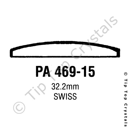 GS PA469-15 Watch Crystal