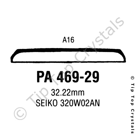 GS PA469-29 Watch Crystal