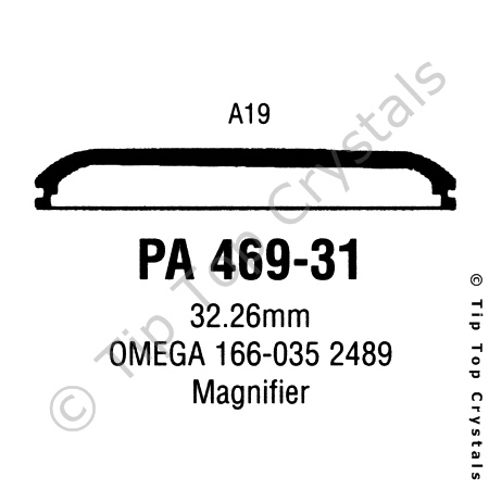 GS PA469-31 Watch Crystal