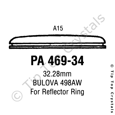 GS PA469-34 Watch Crystal