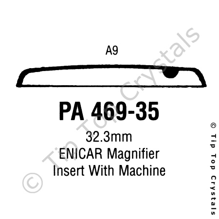 GS PA469-35 Watch Crystal