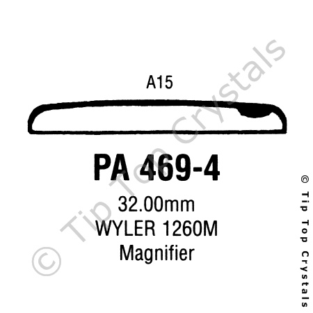 GS PA469-4 Watch Crystal