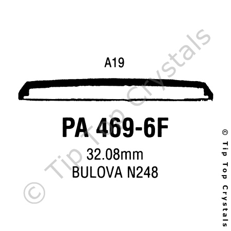 GS PA469-6F Watch Crystal