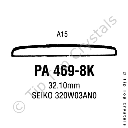 GS PA469-8K Watch Crystal