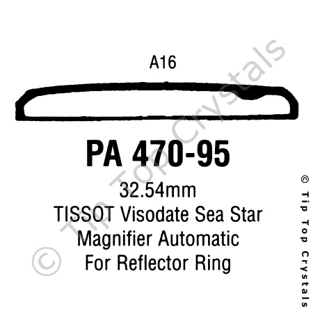 GS PA470-95 Watch Crystal