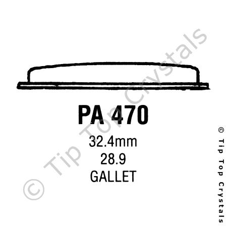 GS PA470 Watch Crystal