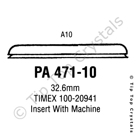 GS PA471-10 Watch Crystal