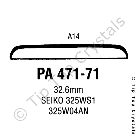 GS PA471-71 Watch Crystal