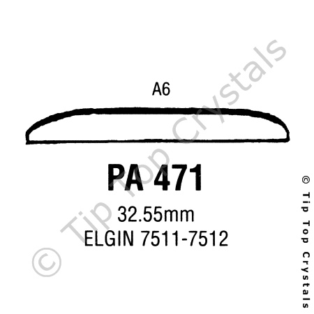 GS PA471 Watch Crystal