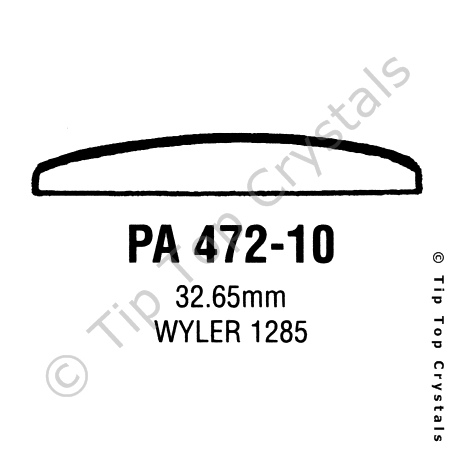 GS PA472-10 Watch Crystal