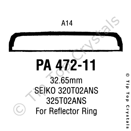 GS PA472-11 Watch Crystal