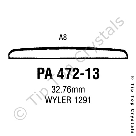 GS PA472-13 Watch Crystal