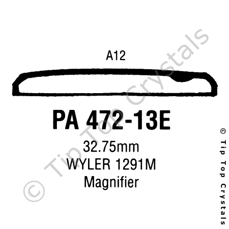 GS PA472-13E Watch Crystal