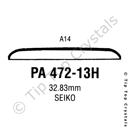 GS PA472-13H Watch Crystal