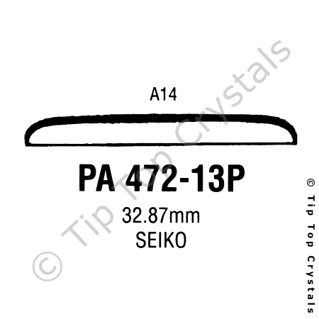 GS PA472-13P Watch Crystal