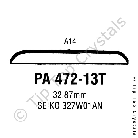 GS PA472-13T Watch Crystal