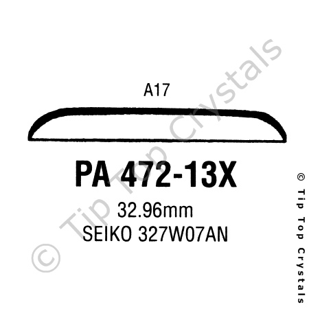 GS PA472-13X Watch Crystal