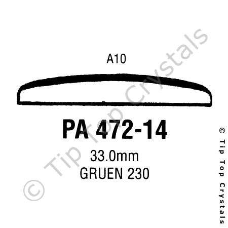 GS PA472-14 Watch Crystal