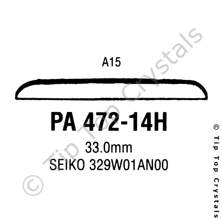 GS PA472-14H Watch Crystal