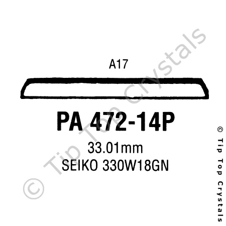 GS PA472-14P Watch Crystal