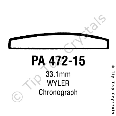 GS PA472-15 Watch Crystal