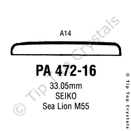 GS PA472-16 Watch Crystal