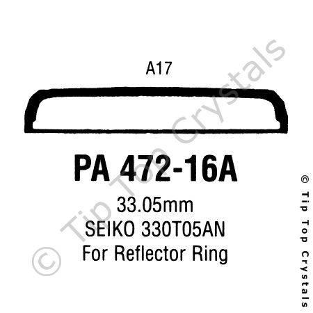 GS PA472-16A Watch Crystal