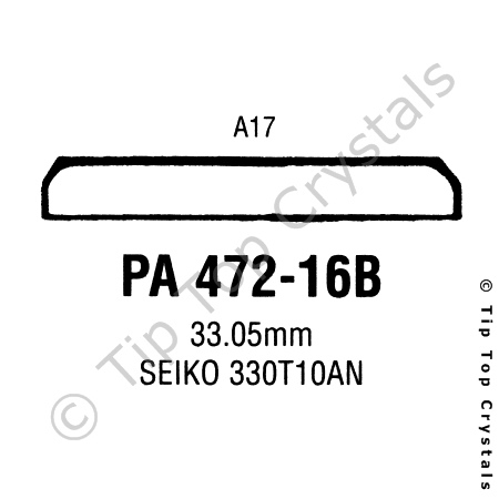 GS PA472-16B Watch Crystal