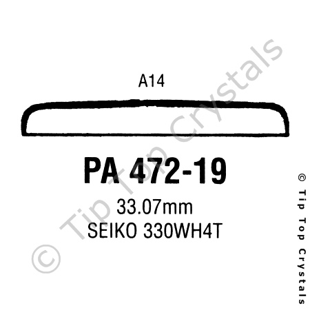 GS PA472-19 Watch Crystal