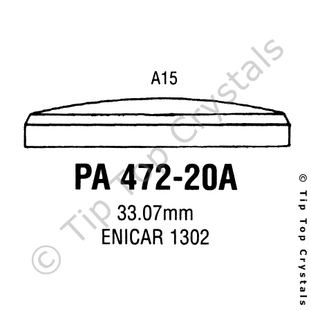 GS PA472-20A Watch Crystal