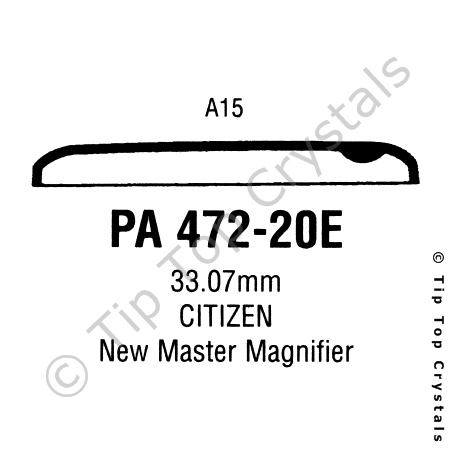 GS PA472-20E Watch Crystal