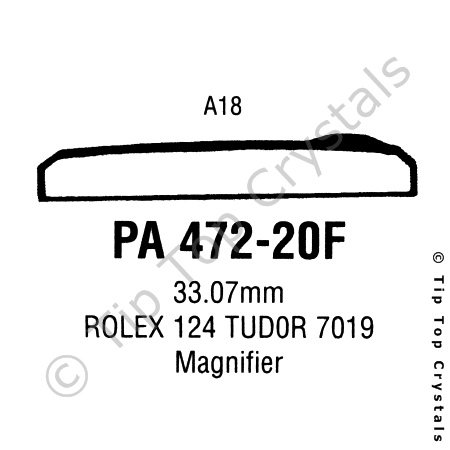 GS PA472-20F Watch Crystal