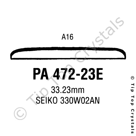 GS PA472-23E Watch Crystal