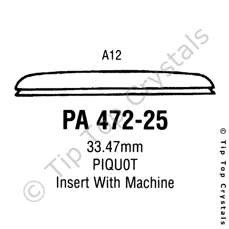 GS PA472-25 Watch Crystal
