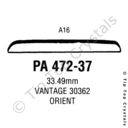 GS PA472-37 Watch Crystal