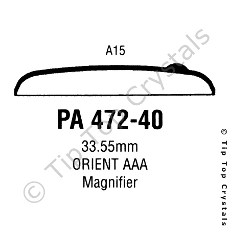 GS PA472-40 Watch Crystal