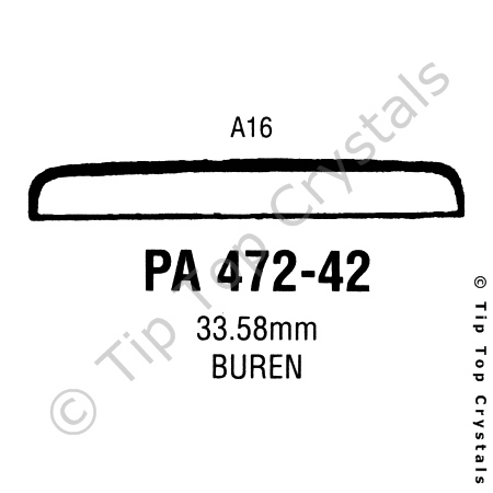 GS PA472-42 Watch Crystal