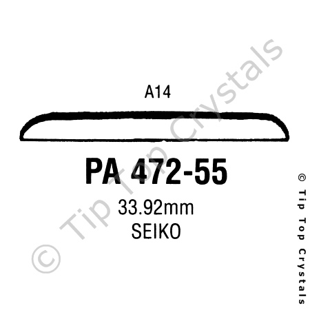 GS PA472-55 Watch Crystal