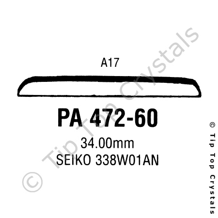 GS PA472-60 Watch Crystal