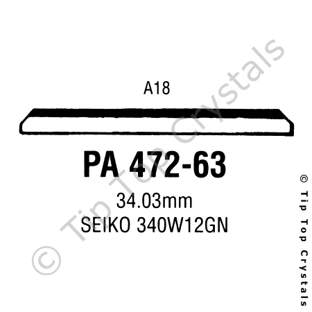 GS PA472-63 Watch Crystal