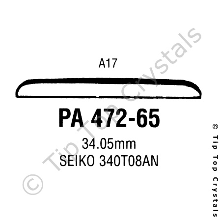 GS PA472-65 Watch Crystal