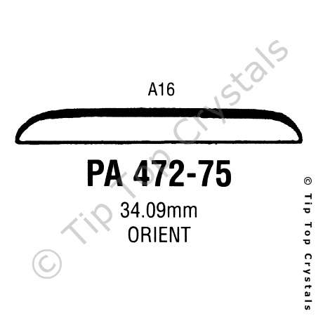 GS PA472-75 Watch Crystal