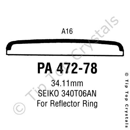 GS PA472-78 Watch Crystal