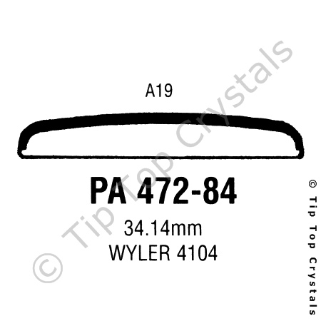 GS PA472-84 Watch Crystal